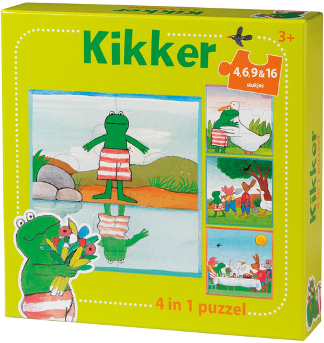 Puzzel De Wereld van Kikker 4 in 1 | 24 stuks